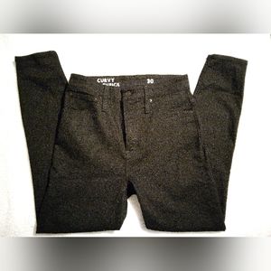 J. Crew Curvy Toothpick Black Jeans